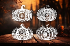 Floral Pumpkins SVG Collection Product Image 1