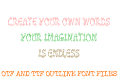 Floral Roses Font Spring Flower Doodle Lettering ABC OTF Product Image 3