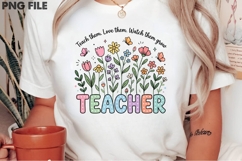 Floral School Sublimation Design Product Image 2