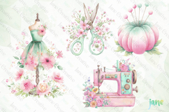 Floral Sewing Sublimation Clipart Product Image 1