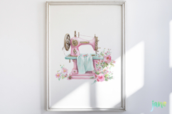 Floral Sewing Sublimation Clipart Bundle Product Image 3
