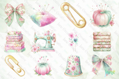Floral Sewing Sublimation Clipart Bundle Product Image 8