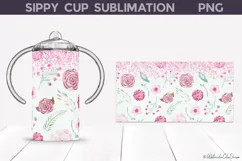 Flowers Sippy Cup | Sippy Cup Tumbler Wrap Product Image 3