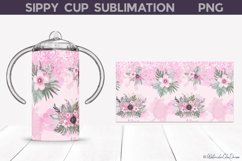 Flowers Sippy Cup | Sippy Cup Tumbler Wrap Product Image 4