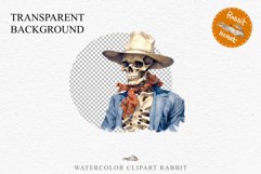 Floral Skeleton Cowboy Halloween Clipart PNG Scrapbooking Fairy Tale Art Image Watercolor Transparent Print illustration sublimation creepy printable digital watercolor Floral Skeleton Skull, spooky clipart, cowboy, Creepy halloween decoration art image