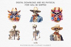 watercolor Floral Skeleton Skull, spooky clipart, cowboy, Creepy halloween decoration art image Floral Skeleton Cowboy Halloween Clipart PNG Scrapbooking Fairy Tale Art Image Watercolor Transparent Print illustration sublimation creepy printable digital