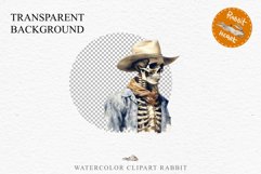 Floral Skeleton Cowboy Halloween Clipart PNG Scrapbooking Fairy Tale Art Image Watercolor Transparent Print illustration sublimation creepy printable digital watercolor Floral Skeleton Skull, spooky clipart, cowboy, Creepy halloween decoration art image