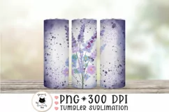skinny tumbler wrap with hand painted watercolor flowers shown on a background mockup