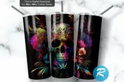 Skull Tumbler Wrap,Sublimation tumbler,sublimation design,Tumbler design,Skinny tumbler,20oz skinny tumbler,Tumbler sublimation,Sublimation designs,Digital download,Tumbler,Skull,Flowers,Colorful,