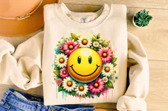 Smiley Face Png, Sublimation Design, Retro Png, Vintage PNG Product Image 1