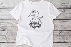 floral snake svg