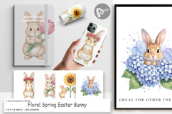 Spring Easter Bunny Digital Paper Product Image 1
