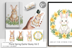 Spring Easter Bunny Digital Paper Product Image 1