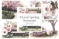 Floral Spring Moments Background Product Image 1