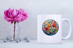 Floral Stained Glass Sublimation Bundle, Stained Glass Flowers, Stained Glass Coaster, Flower Stained Glass Clip Art ,Flower Stained Glass Sublimation, Sublimation Png, Coaster Png, Coaster Sublimation,