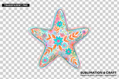 starfish clipart png, floral starfish png, coastal clipart png, hand drawn starfish, summer starfish png, ocean life clipart, beach starfish design, seaside clipart, starfish sublimation, coastal summer png