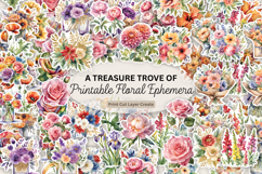 Floral Embellishments Scrapbook Ephemera Flower Stickers