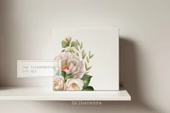 White roses PNG | Floral Sublimation design Product Image 2