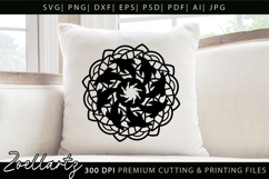 Floral Summer Mandala SVG Dolphin Mandala T-shirt Mug Design Product Image 2