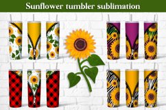 Sunflower tumbler sublimation design wrap 20 Oz Product Image 1