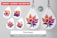 Earring Sunset Florals Product Image 1