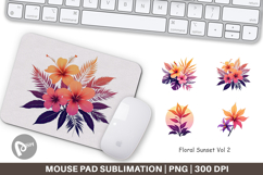 Mouse Pad Sunset Florals Product Image 1