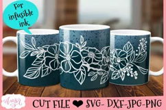floral design for cricut infusible ink