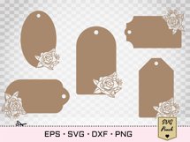 Floral tags SVG Product Image 3