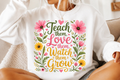 Floral Teacher PNG Product Image 2
