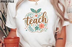 Floral Teacher Sublimation Design Product Image 2