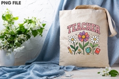 Floral Teacher Sublimation Design Product Image 3