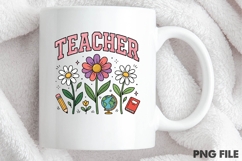 Floral Teacher Sublimation Design Product Image 4