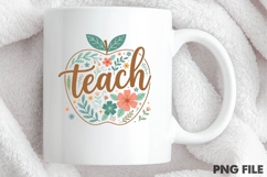 Floral Teacher Sublimation Design Product Image 4