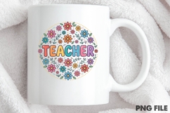 Floral Teacher Sublimation PNG Product Image 4