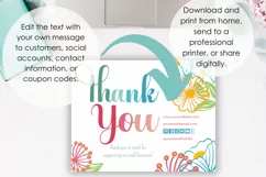 Thank you card is fully editable.