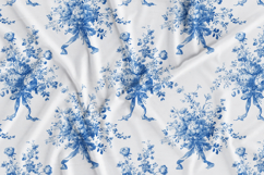 Toile Floral Seamless Patterns Product Image 12