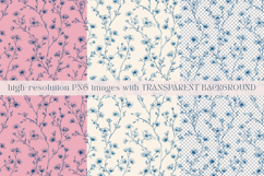 Toile Floral Seamless Patterns Product Image 3