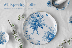 Toile Floral Seamless Patterns Product Image 8