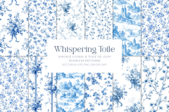 Toile Floral Seamless Patterns Product Image 1