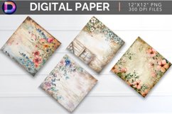 Floral Tree Digital Paper Product Image 1