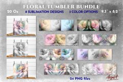 24 flower tumbler wraps are watercolor sublimation tumbler designs for wedding, for girl, woman party