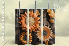 3D tumbler wrap BUNDLE, 3D flowers tumbler design Product Image 7