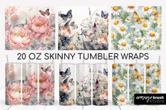 Floral Tumbler Wrap Summer Tumbler Sublimation Designs