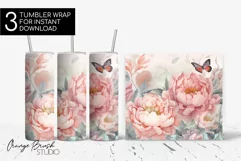 Floral Tumbler Wrap Summer Tumbler Sublimation Designs