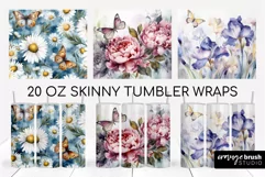 Floral Tumbler Wraps Summer Tumbler Sublimation Designs