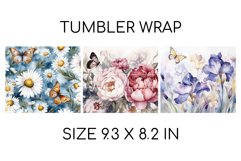 Floral Tumbler Wraps Summer Tumbler Sublimation Designs