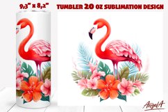 Flamingo tumbler / pink flamingo sublimation / bird tumbler Product Image 1