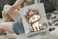 Floral Unicorn Kitty Dream Clipart Product Image 3