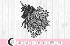floral unicorn svg