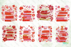 Floral Valentine Book Lover Clipart Product Image 9